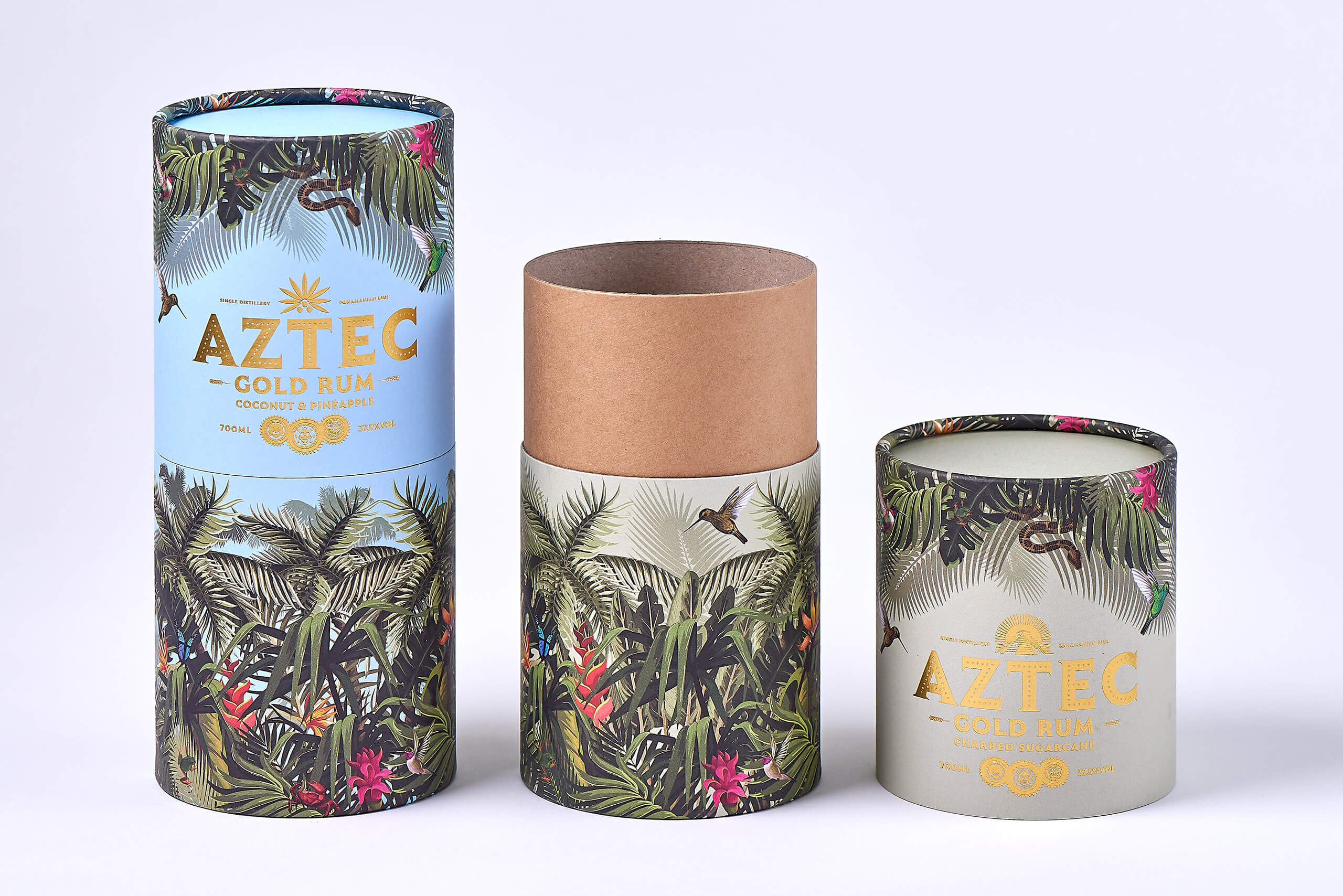 Aztec card tube packaging