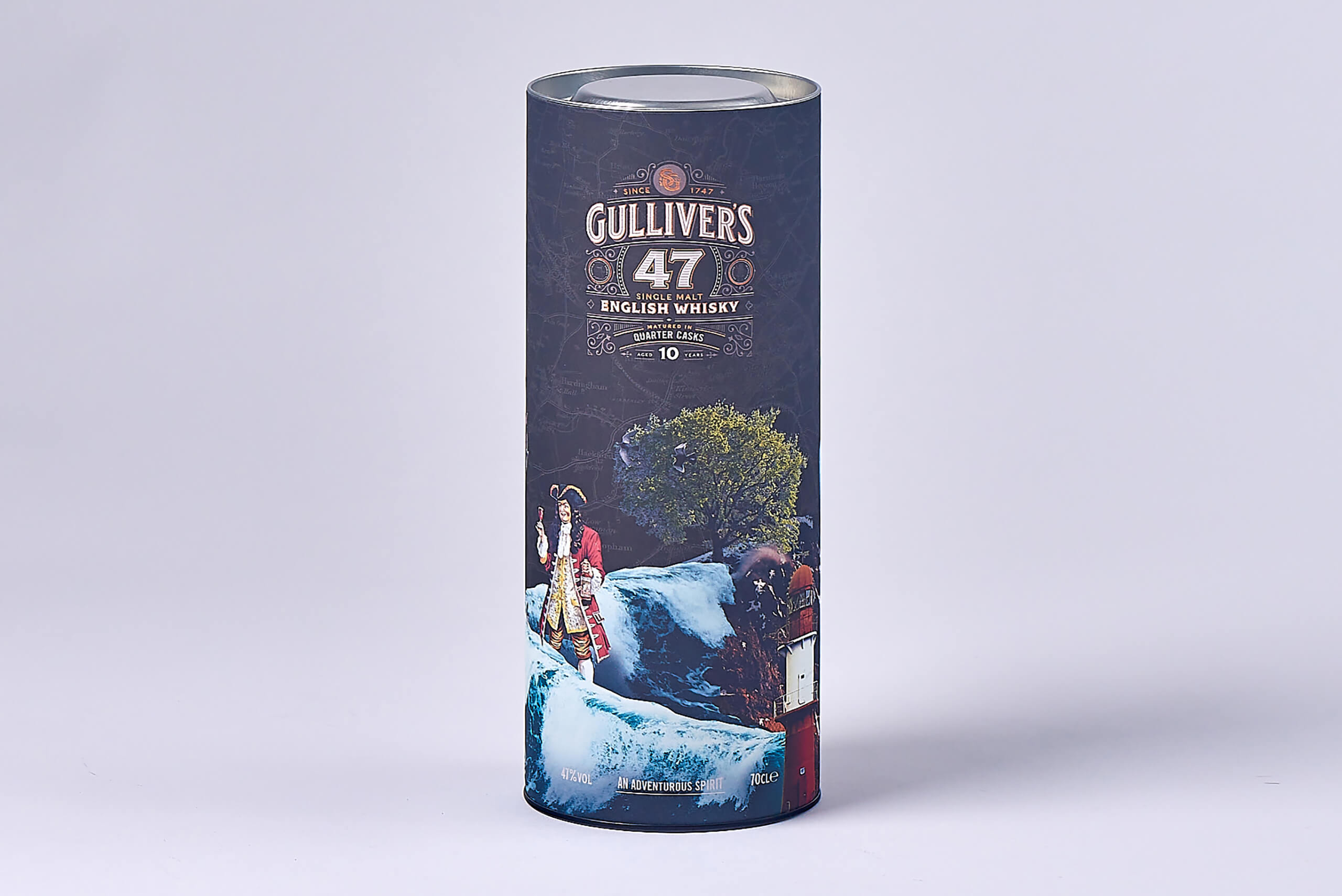 Gullivers card tube packaging
