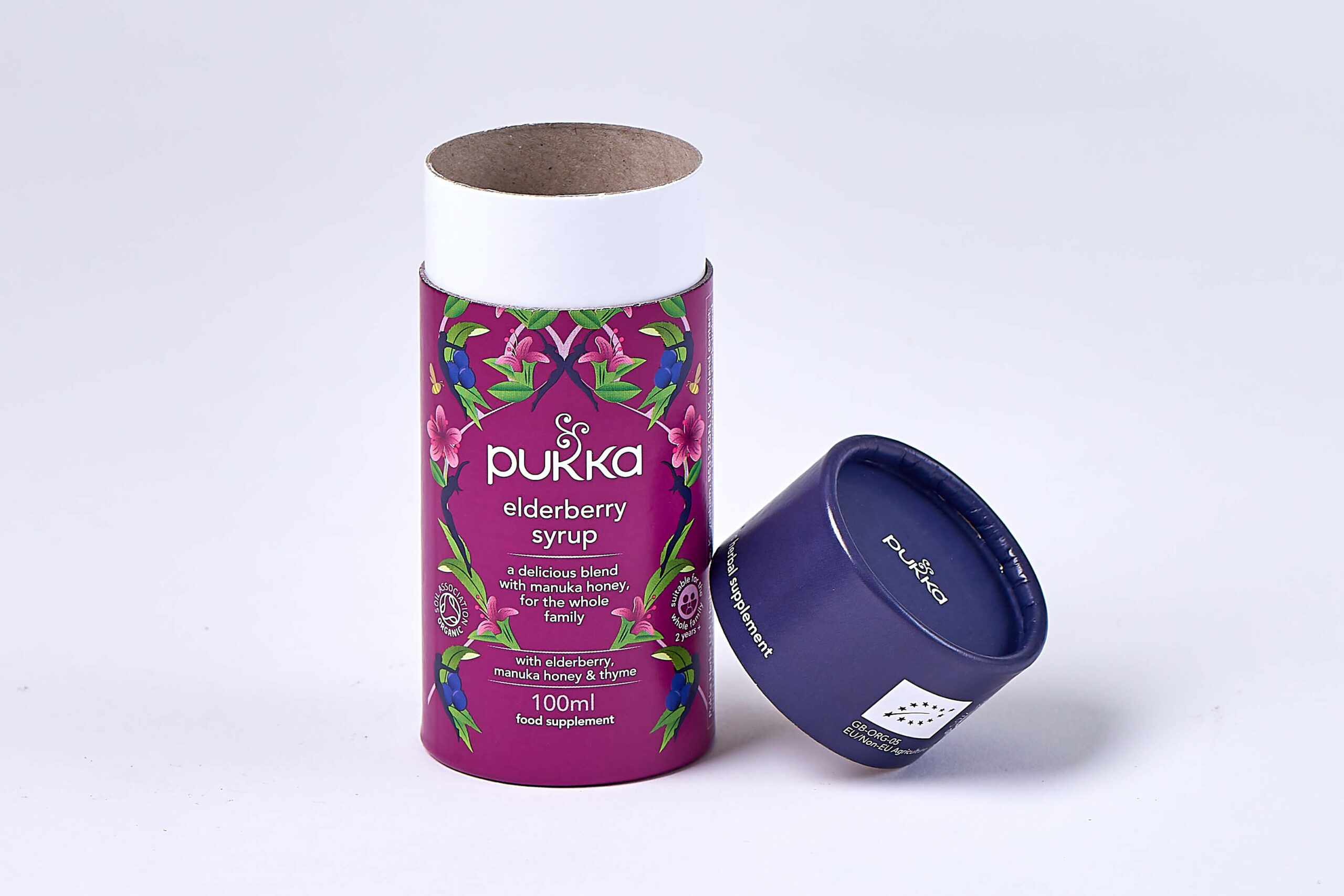 Pukka Protein card tube example